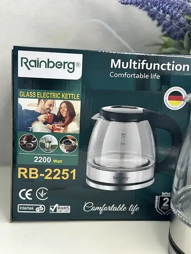 Электрочайник Rainberg RB-2251 1л 2200Вт Черный - фото 7