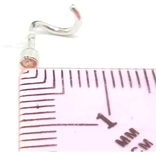 Серебряная серьга-пирсинг в нос Ирий. 6012 - фото 4