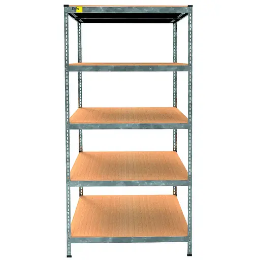 Металевий стелаж Emby Light Series (розмір 2100х900x450мм) 5 полиць ДСП до 100кг Оцинкований - фото 3
