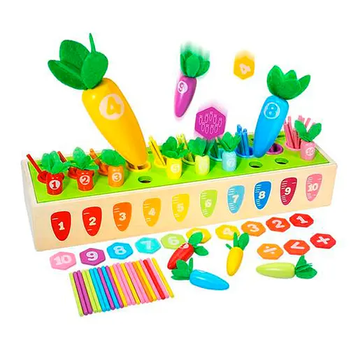 Центр розвиваючий, город, палички, цифри, пенал, 42x12.5x7.5 см, назви англ.