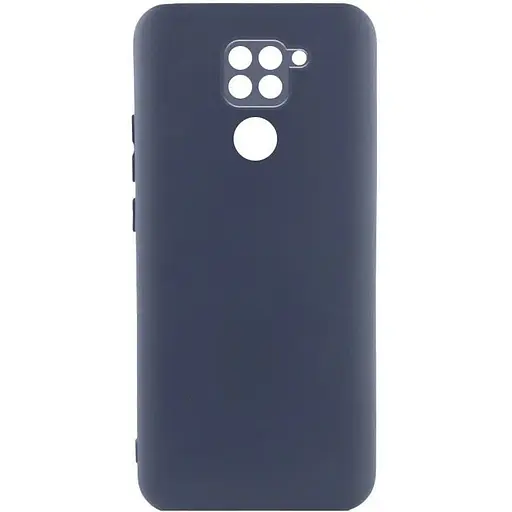 Чохол TPU GETMAN Liquid Silk Full Camera для Xiaomi Redmi Note 9 / Redmi 10X Синій / Midnight Blue