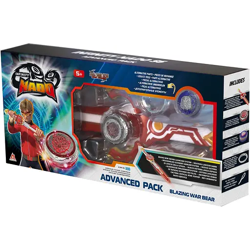 Infinity Nado Дзиґа VI серія Advanced Pack Blazing War Bear Палаючий Бойовий Ведмідь