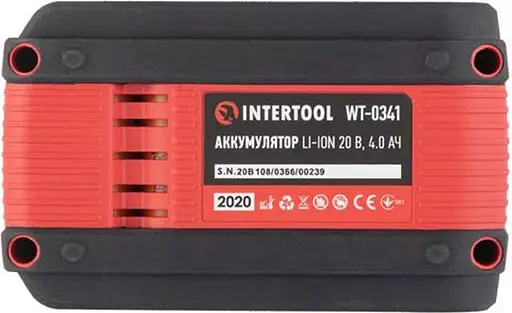 Аккумулятор для электроинструмента Intertool 20V 4Ah (WT-0341) [89167] - фото 3