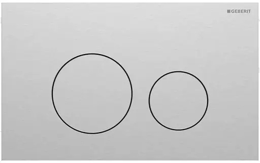 Клавіша змиву Geberit Sigma40 round 115.628.FW.1 нержавіюча сталь, сталевий матовий, Нержавіюча сталь - фото 1