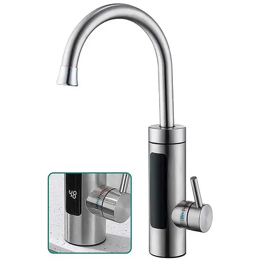 Кухонный смеситель Электрический мгновенный водонагреватель, вращающийся смеситель Smart Heater на 360°