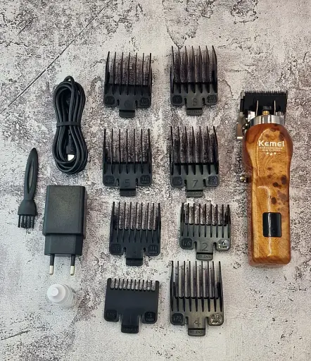 Машинка для стрижки Kemei KM-2291 (Насадки до 25 мм, 180 мин работы, USB) - фото 3