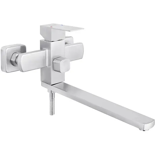 Смеситель для ванной Kroner KRP Edelstahl Kubus - ESG070 CV023011 Хром матовый - фото 1