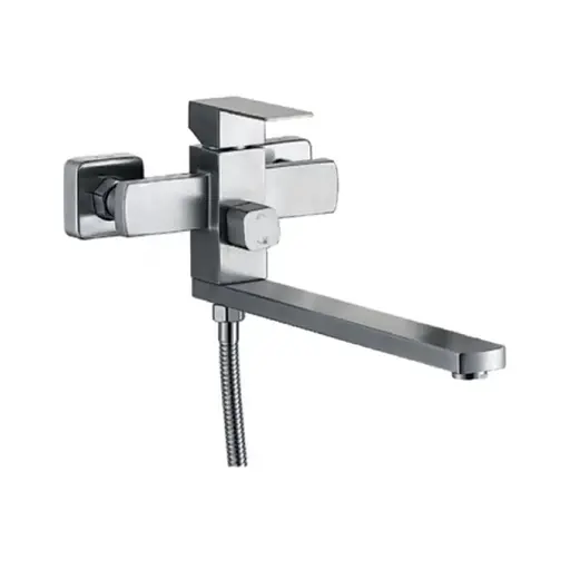 Змішувач для ванни Zerix KUB-007 ZX5564 Нержавіюча сталь - фото 1