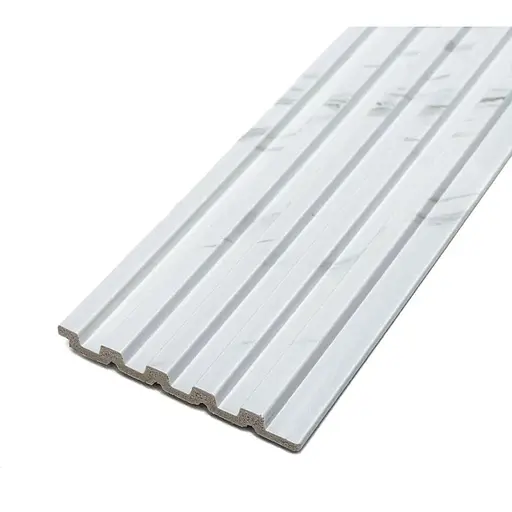 Рейка декоративна Wall Sticker PS 2900х120х12 мм Білий мармур SW-00002134