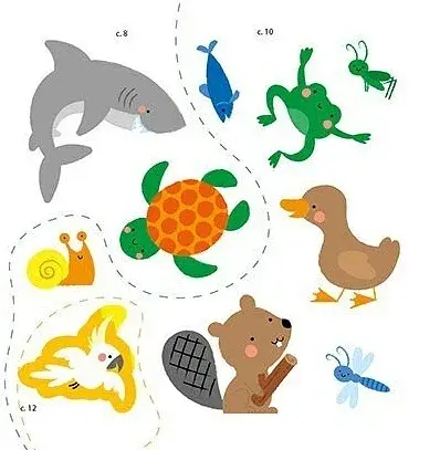 Мої перші слова з наліпками. Тварини - фото 5