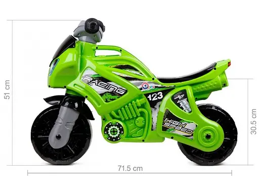 Мотоцикл - толокар ТехноК салатовий  - фото 2