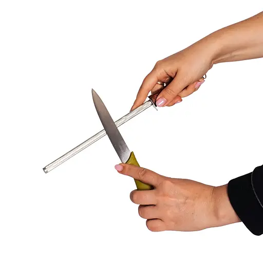 Мусат хромований точило для заточування для ножів та ножиць 30 см, Kitchen Master 85344 - фото 2