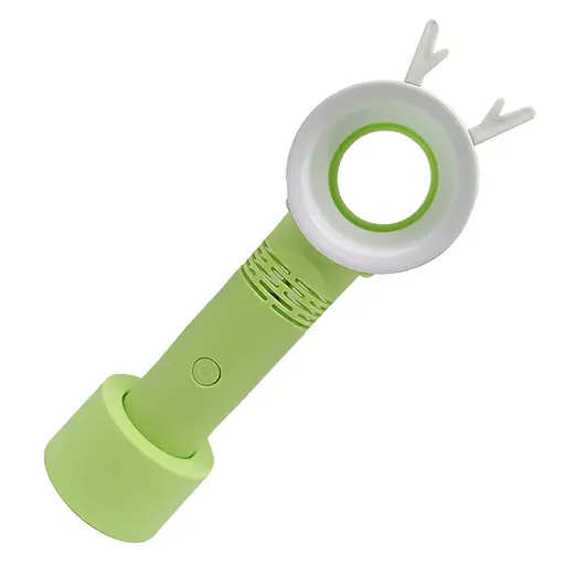 Вентилятор ручной портативный 301AB, с подставкой Зеленый