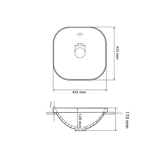 Умивальник VBI Mariotto white врізний VBI-018017, Білий - фото 2