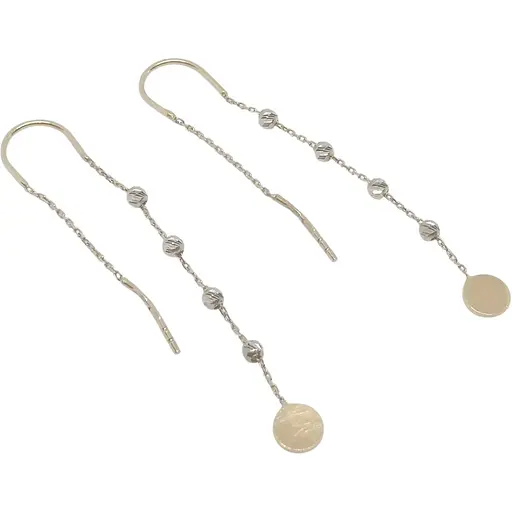 Золоті сережки-протяжки Столична Ювелірна Фабрика. 106802