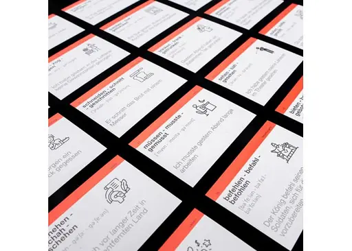 Настольная игра English Student Карточки для изучения немецких слов English Student Starke Verben (укр.) (591226000) - фото 4