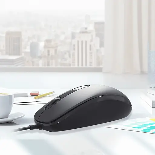 Бесшумная проводная мышь MEETION M100 USB черная - фото 9