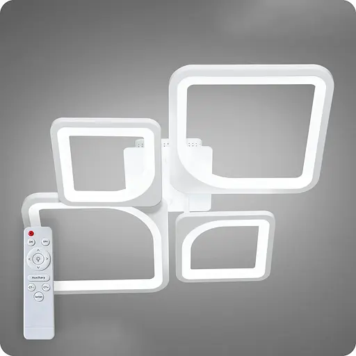 Люстра світлодіодна 517 Dlight з пультом 60Вт Білий (02028) - фото 1