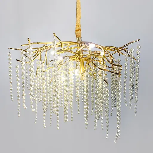 Очаровательная люстра в золоте Pearl selection 80 см Line F Арт. 723D -800 GD+WT - фото 1