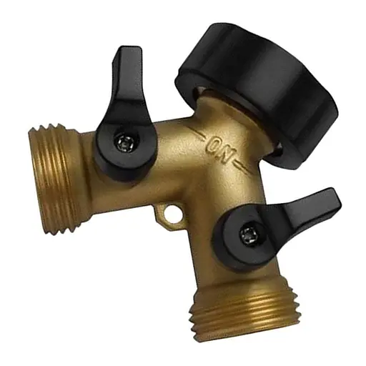 3/4 дюйми 2-ходовий потужний садовий шланговий розгалужувач для поливу рослин - фото 4