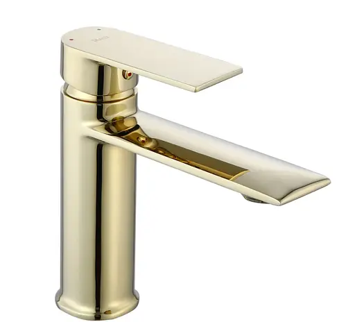 Смеситель для умывальника Rea Veneta gold низкий REA-B6417 Золотой - фото 1