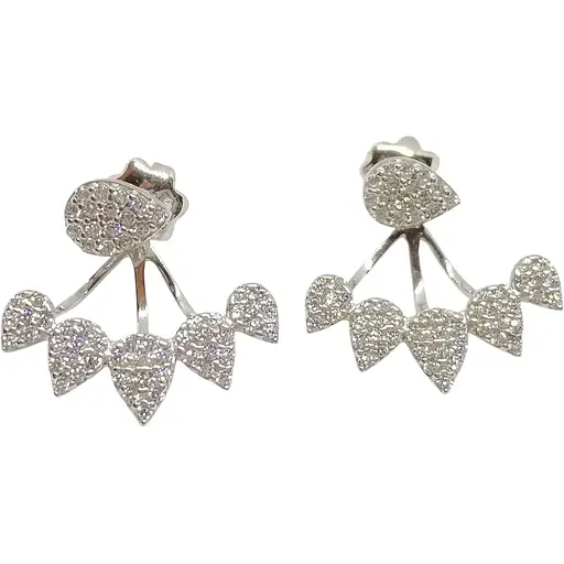 Серебряные серьги Qvaliz с фианитами. 90201125