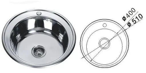 Кухонная мойка Mira MR 510 Satin - фото 3