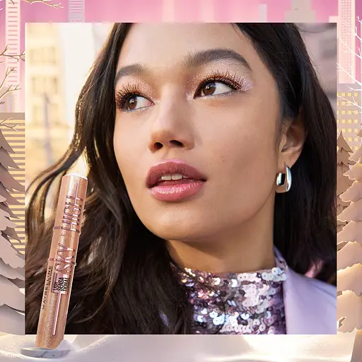 Глітерна туш-топер для вій Maybelline New York Lash Sensational Sky High Rose Gold 7.5 мл - фото 6