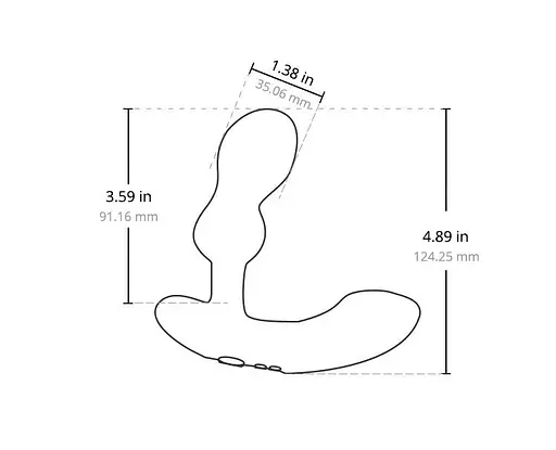 Стимулятор простати Lovense Edge 2, 12.4 см (чорний) - фото 9