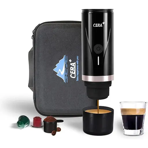 Портативная кофемашина OldBro CERA+ Máquina Travel Espresso Coffee Maker Outdoor для молотого кофе и капсул Nespresso - фото 1