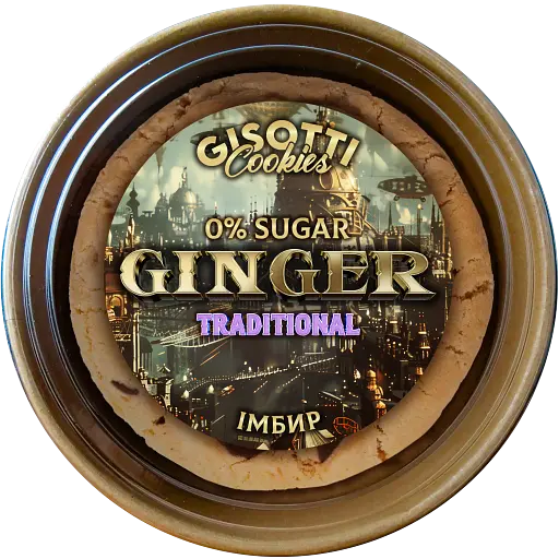 Печенье Gisotti "Имбирное" традиционное без сахара 270 г - фото 1