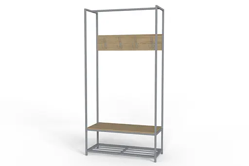 Вішалка модульна підлогова Ferrum-decor Треліс 13 180x90x38 сірий ДСП Дуб Сонома 16мм (FRD-104340) - фото 3