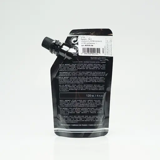 Акриловая краска Sennelier Abstract, 500 мл, Черный марс (Mars Black) - фото 2