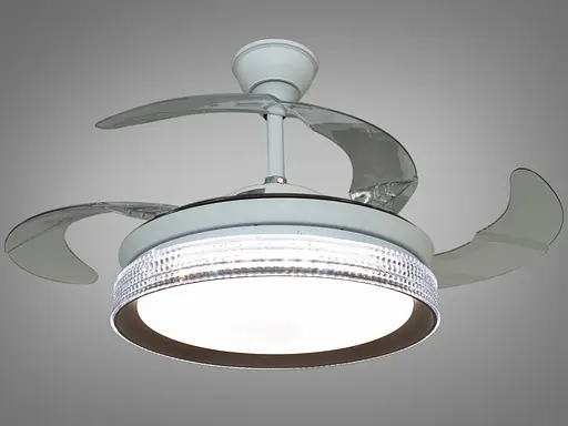 Світлодіодна люстра-вентилятор з пультом дистанційного керування для - фото 3
