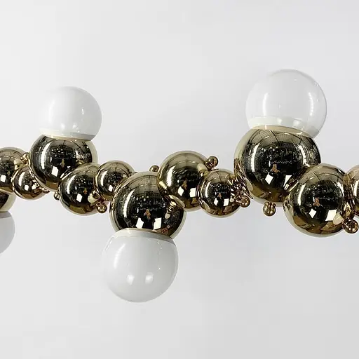 Люстра Bubble в золотом каркасе 120 см Ст. SGJ9-1200 GD Line F - фото 3