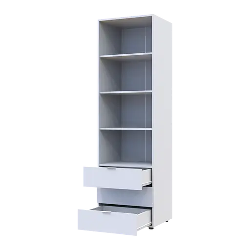 Пенал для одягу Doros Гелар Білий 3Ш 60х49.5х203.4 (41516133) - фото 3