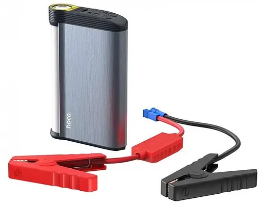 Пуско-зарядное устройство Power Bank Стартер Hoco DB14 12000mAh 45W (Silver) - фото 3