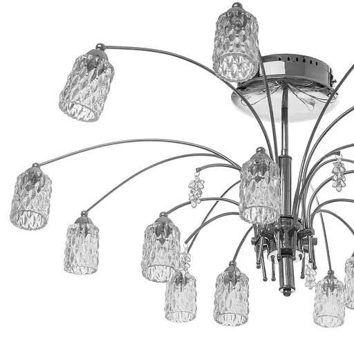 Люстра потолочная Brille галогенная G4 20W CH (HTL-11C/15) - фото 3