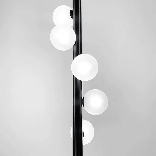 Подвес с 7 миниатюрными плафонами в черном корпусе 120 см Ст. SGJ 3-1200V BK | Line F - фото 3