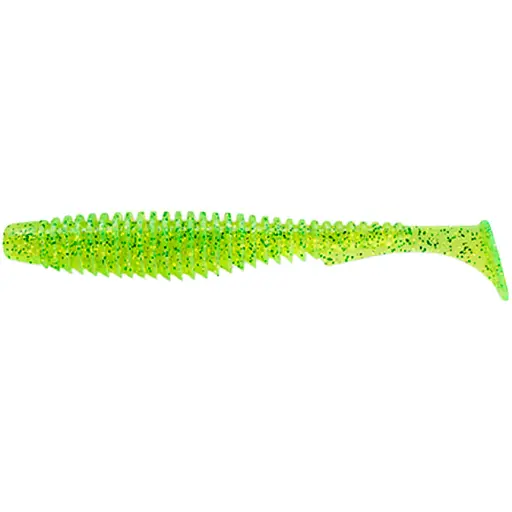 Силикон FishUP U-Shad 4" #026 - Flo Chartreuse/Green (8 шт/уп)