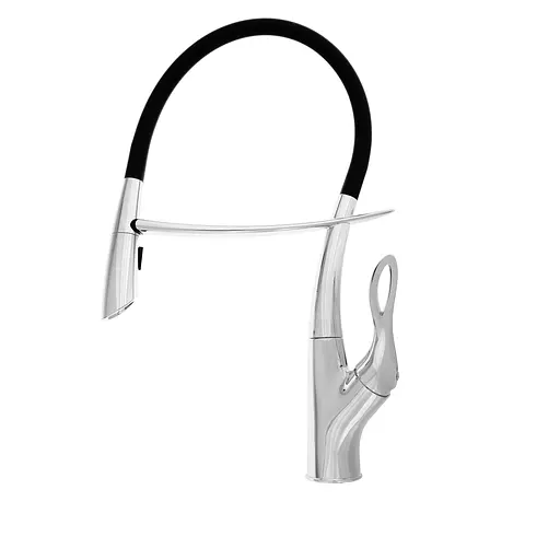 Смеситель для кухни с гибким изливом Nett SWH-52 Хром - фото 1