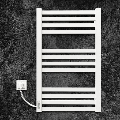 Електрична рушникосушарка Kosser Герда 800x500 EL тайм. білий ДГ02ELW, Білий матовий, Ліве - фото 2