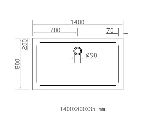 Душовий піддон Eger 140x80см SMC 599-1480S - фото 5