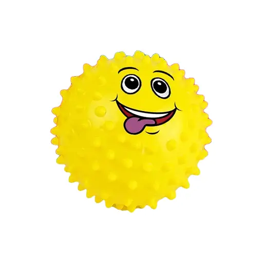 М’яч Їжак, BT-PB-0227, 25 г, 12 см, смайлик (В асортименті), 3 шт. в упаковці