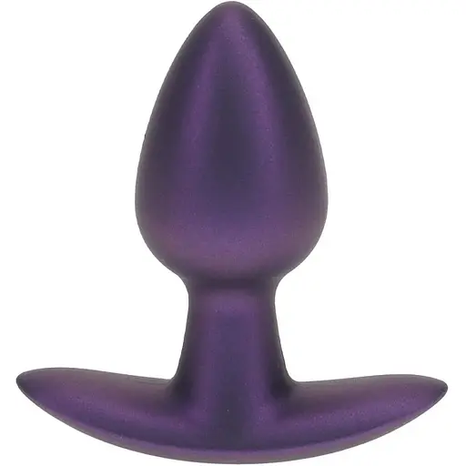 Анальна пробка Ouch! Smooth Anal Plug Metallic S 6.5 см (фіолетовий)