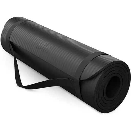 Коврик для йоги Trex Sport TX-018NGM NBR 1см 180х60 чорний