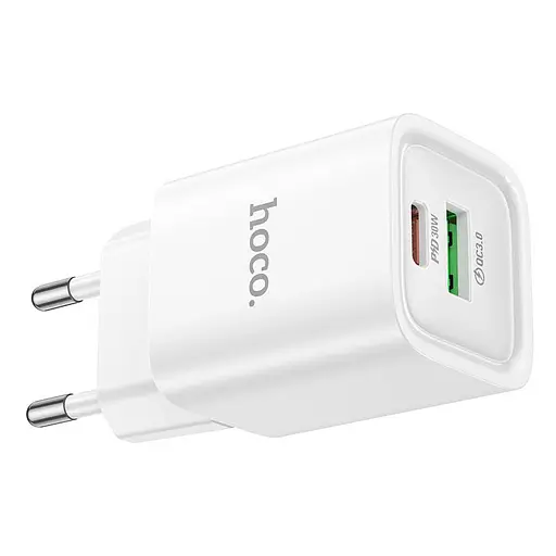 МЗП Hoco C149A Charm PD30W+QC3.0 (1USB-A/1C) White - фото 4