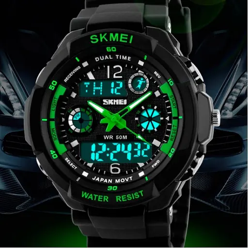 Мужские часы Skmei 0931 зеление - фото 2