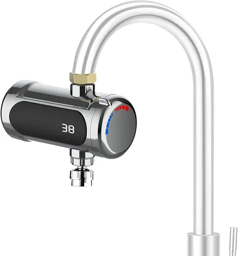 Універсальний кран із проточним водонагрівачем з нержавіючої сталі 3000 Вт - фото 2