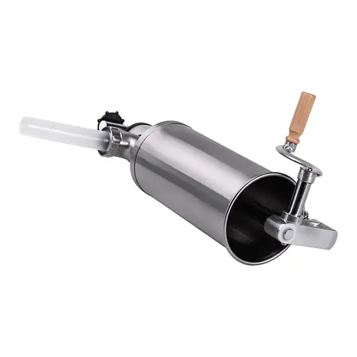 Шприц колбасный Yiwu вертикальный на 3 кг из нержавеющей стали 12.5 см. (16788-7) - фото 4